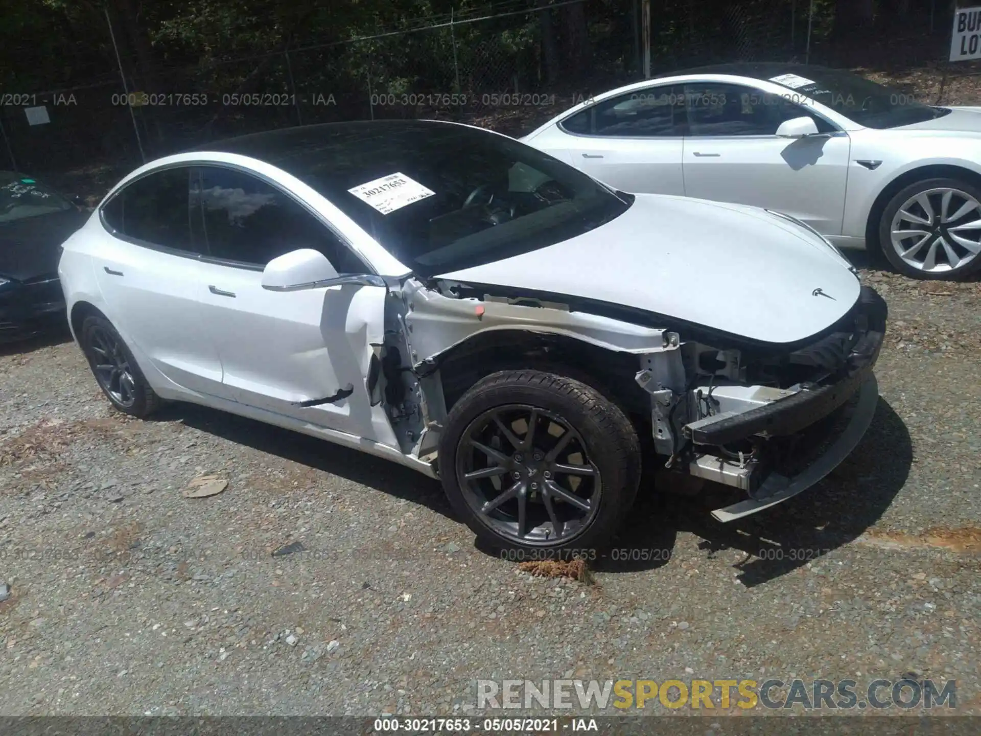 1 Photograph of a damaged car 5YJ3E1EA1KF412342 TESLA MODEL 3 2019