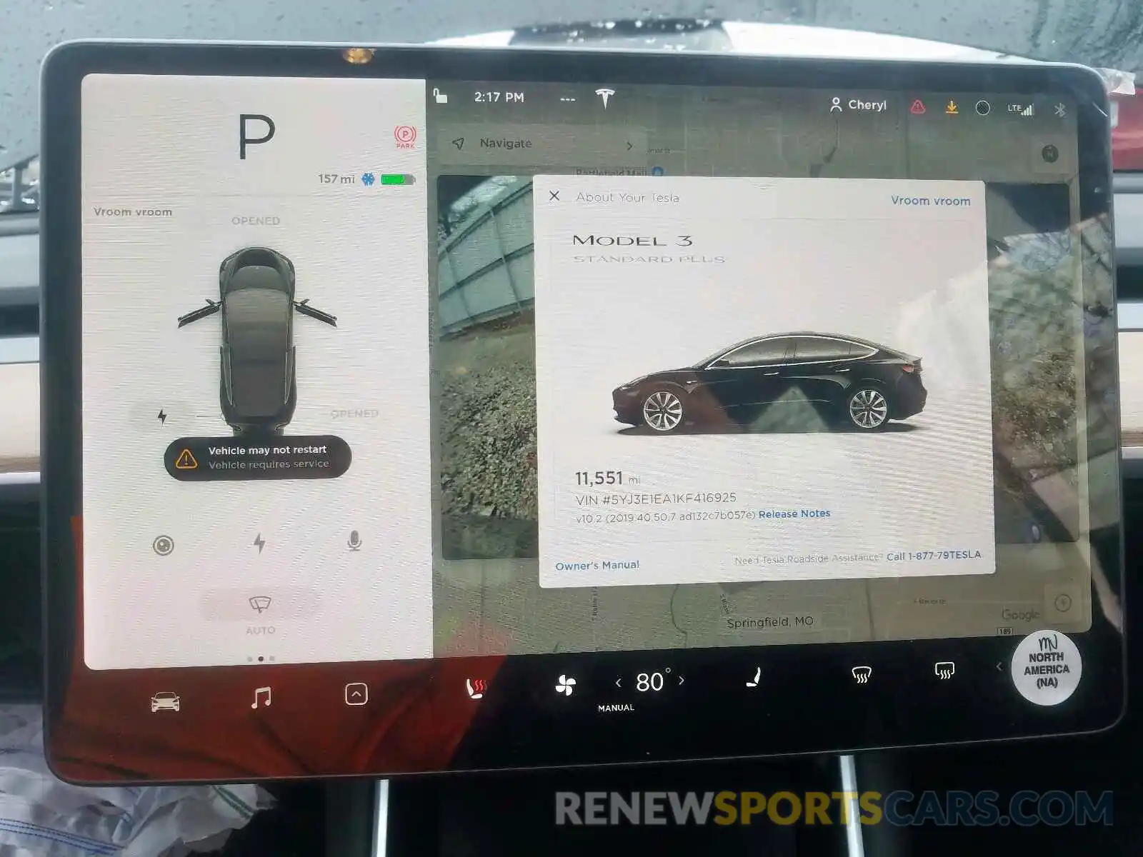 8 Photograph of a damaged car 5YJ3E1EA1KF416925 TESLA MODEL 3 2019