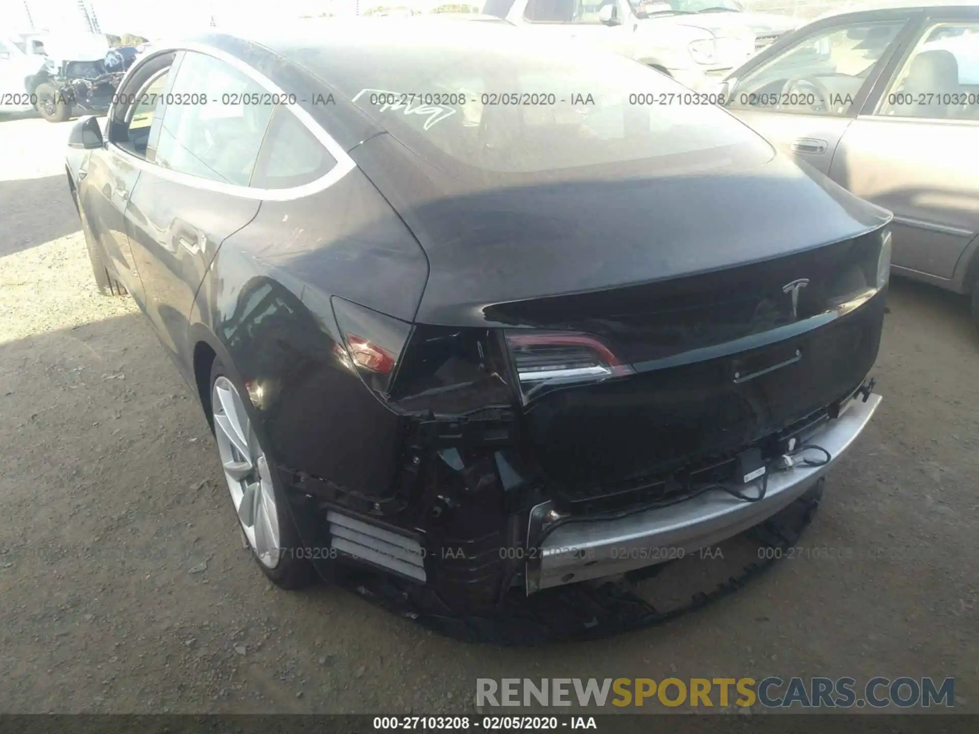 3 Photograph of a damaged car 5YJ3E1EA1KF417072 TESLA MODEL 3 2019