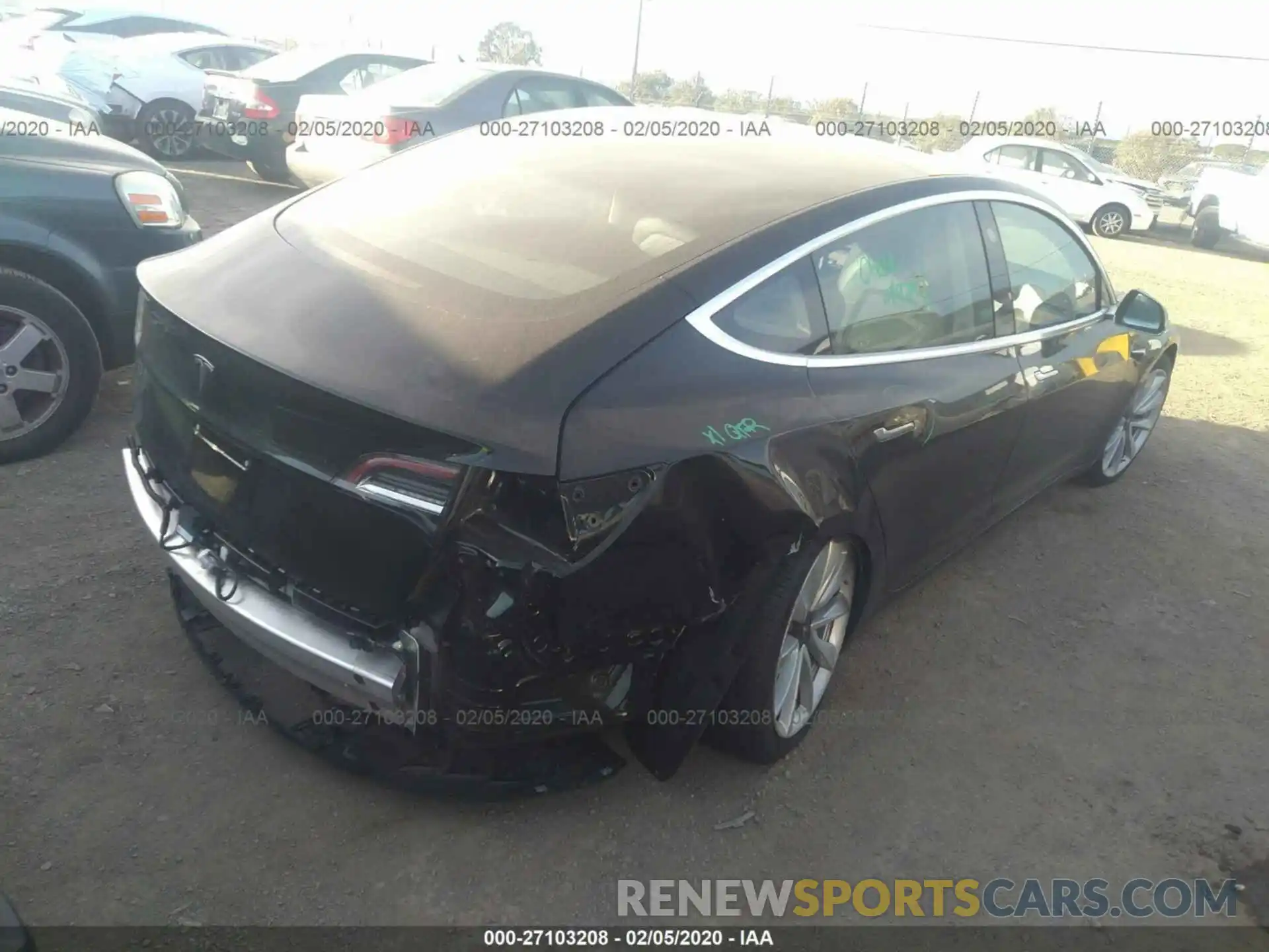 4 Photograph of a damaged car 5YJ3E1EA1KF417072 TESLA MODEL 3 2019