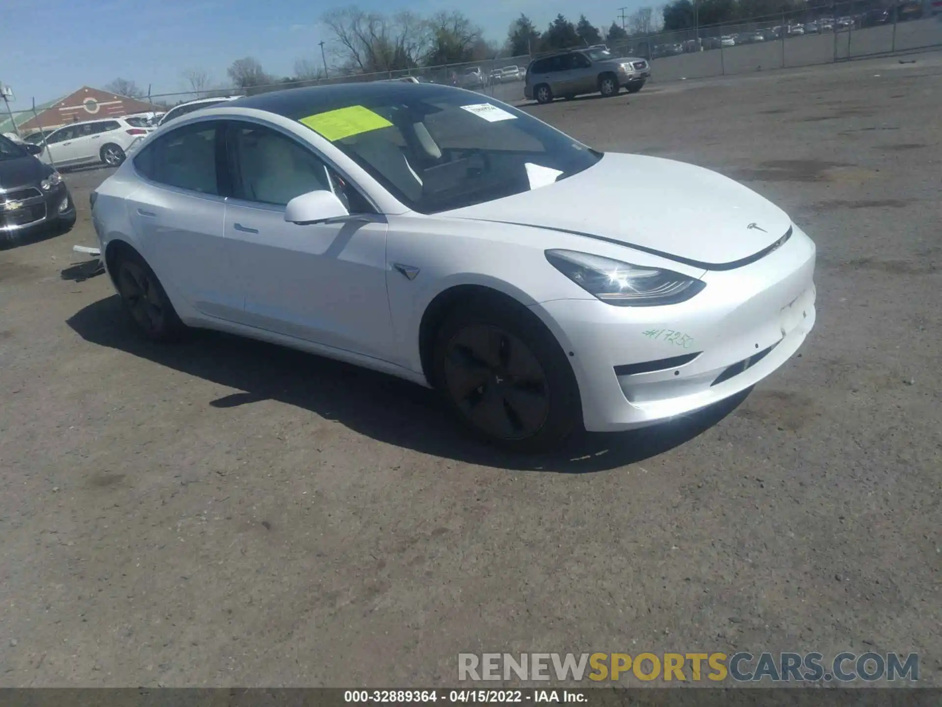 1 Photograph of a damaged car 5YJ3E1EA1KF417735 TESLA MODEL 3 2019