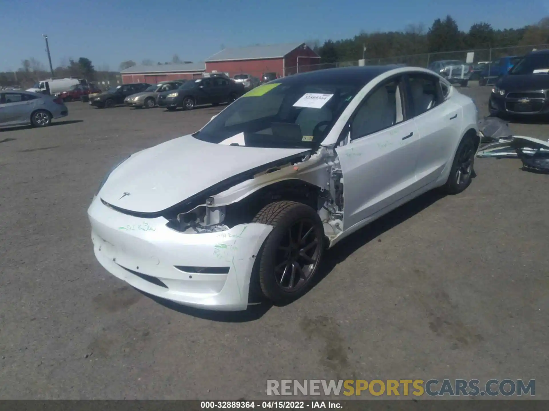 2 Photograph of a damaged car 5YJ3E1EA1KF417735 TESLA MODEL 3 2019