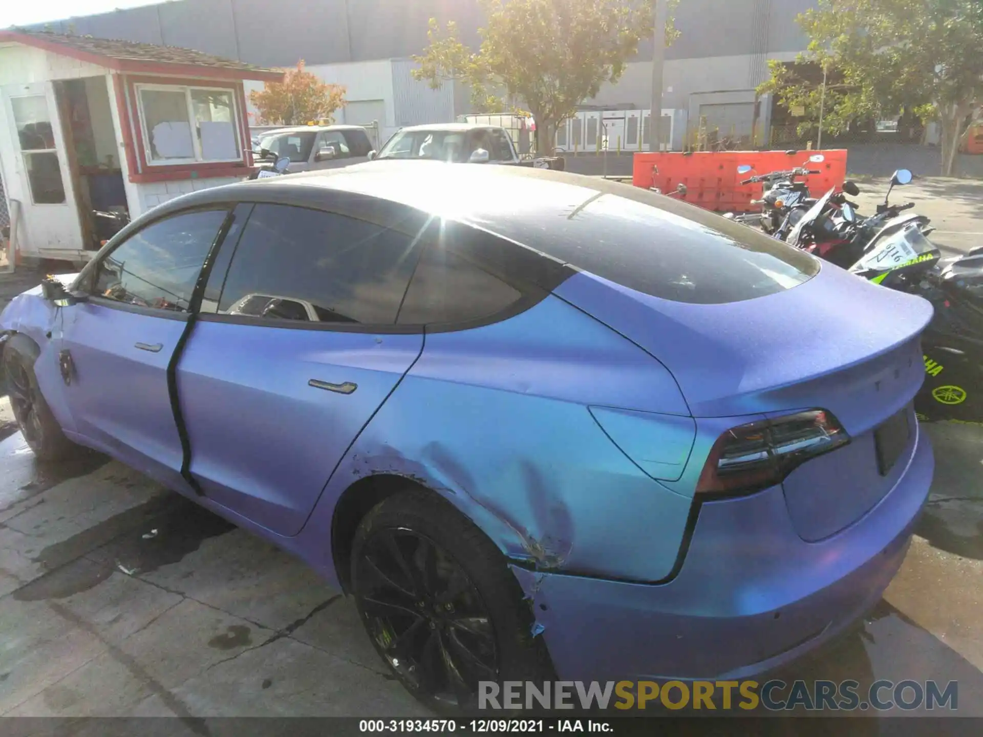 3 Photograph of a damaged car 5YJ3E1EA1KF419677 TESLA MODEL 3 2019