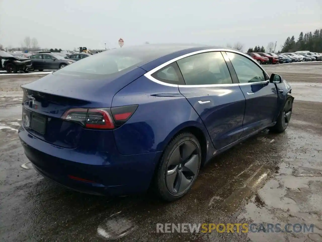 4 Фотография поврежденного автомобиля 5YJ3E1EA1KF422823 TESLA MODEL 3 2019