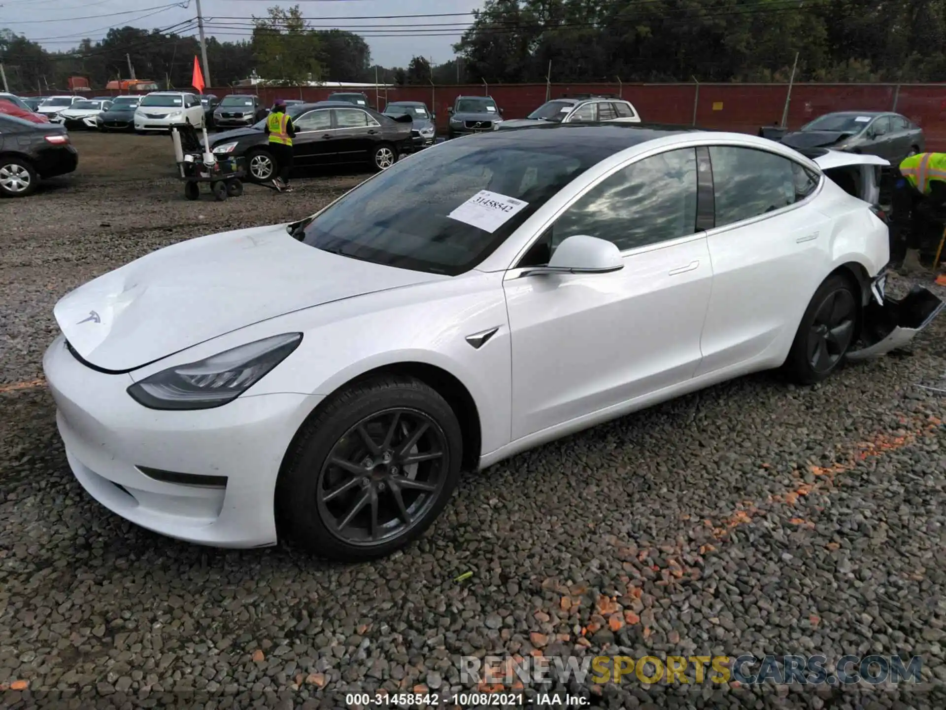 2 Photograph of a damaged car 5YJ3E1EA1KF426645 TESLA MODEL 3 2019