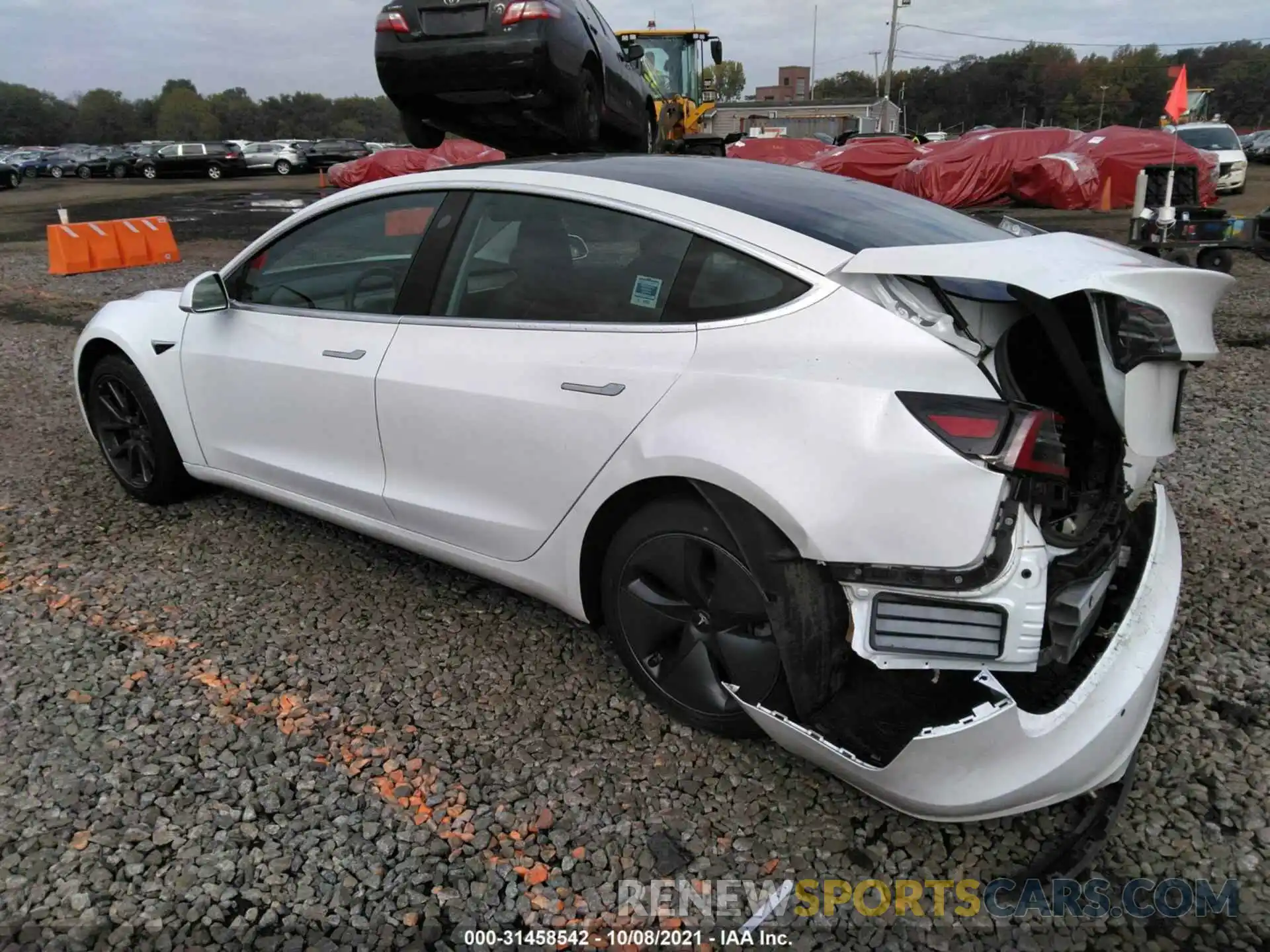 3 Photograph of a damaged car 5YJ3E1EA1KF426645 TESLA MODEL 3 2019