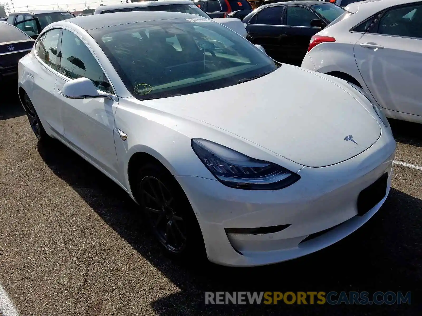 1 Photograph of a damaged car 5YJ3E1EA1KF436589 TESLA MODEL 3 2019