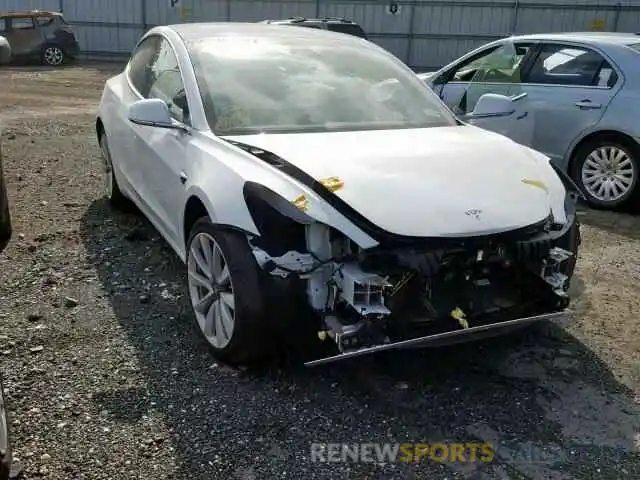1 Photograph of a damaged car 5YJ3E1EA1KF444935 TESLA MODEL 3 2019