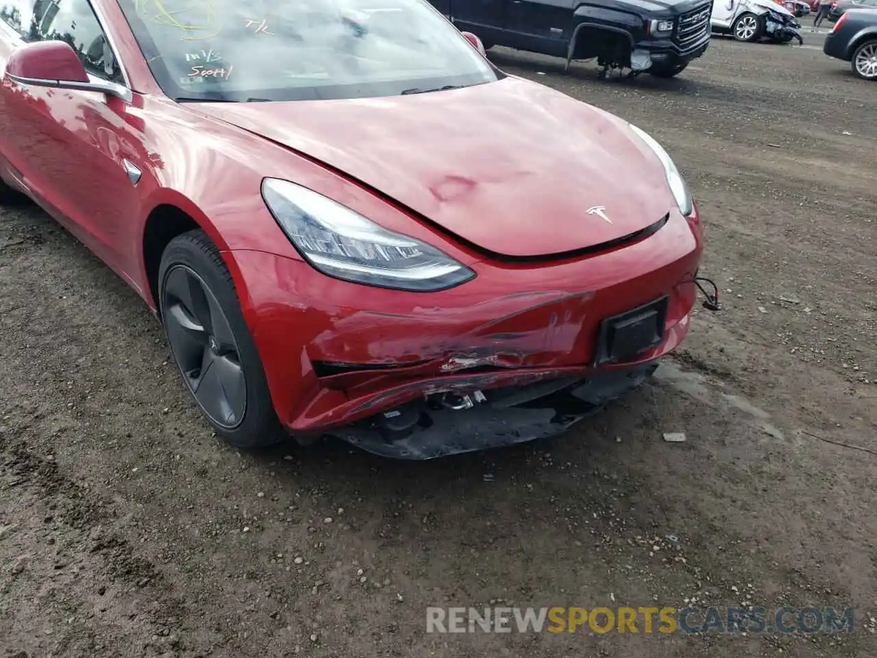 9 Фотография поврежденного автомобиля 5YJ3E1EA1KF464005 TESLA MODEL 3 2019