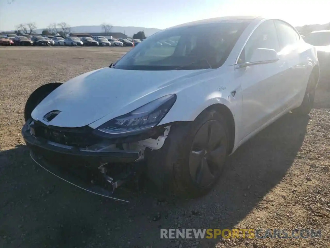 2 Photograph of a damaged car 5YJ3E1EA1KF464733 TESLA MODEL 3 2019