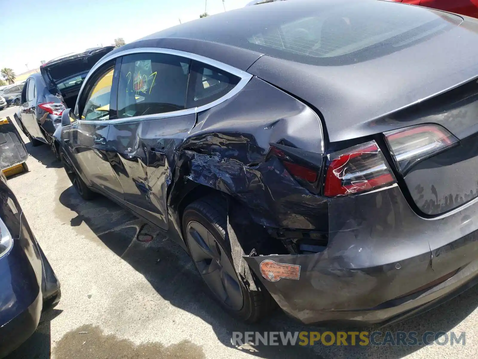 9 Photograph of a damaged car 5YJ3E1EA1KF480267 TESLA MODEL 3 2019