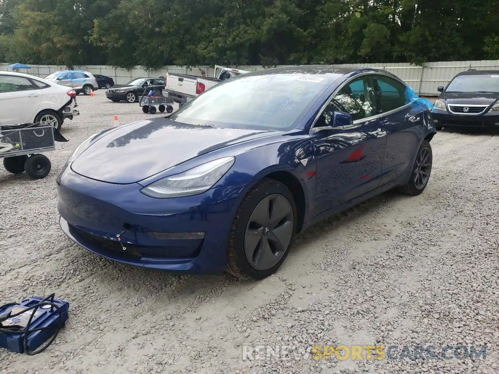 2 Photograph of a damaged car 5YJ3E1EA1KF482679 TESLA MODEL 3 2019