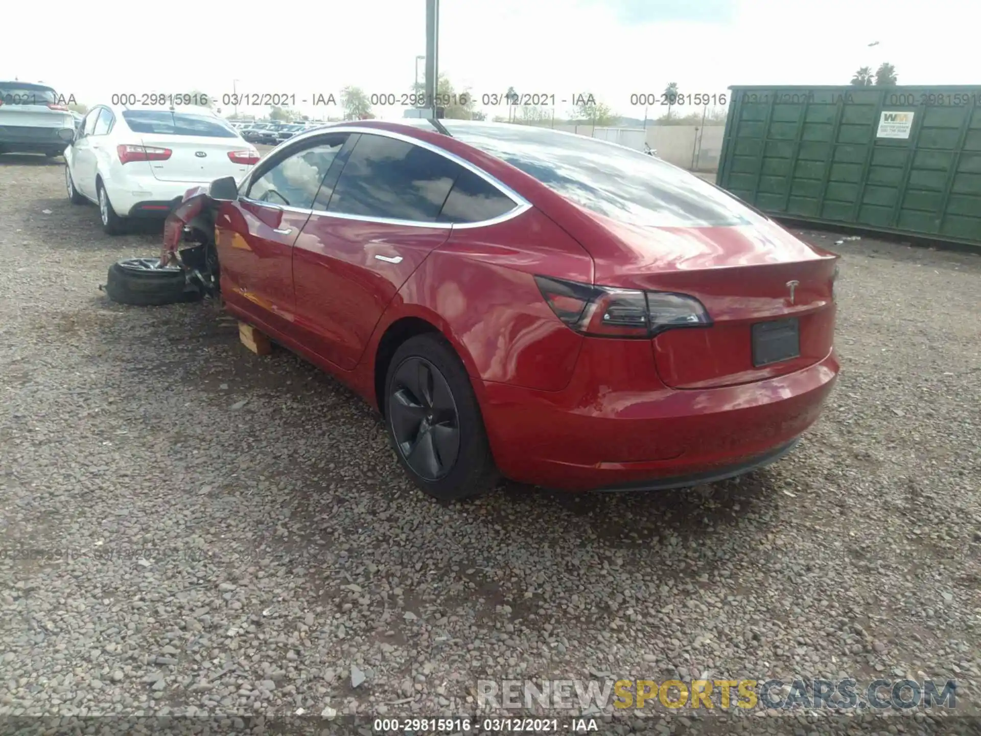 3 Photograph of a damaged car 5YJ3E1EA1KF508973 TESLA MODEL 3 2019