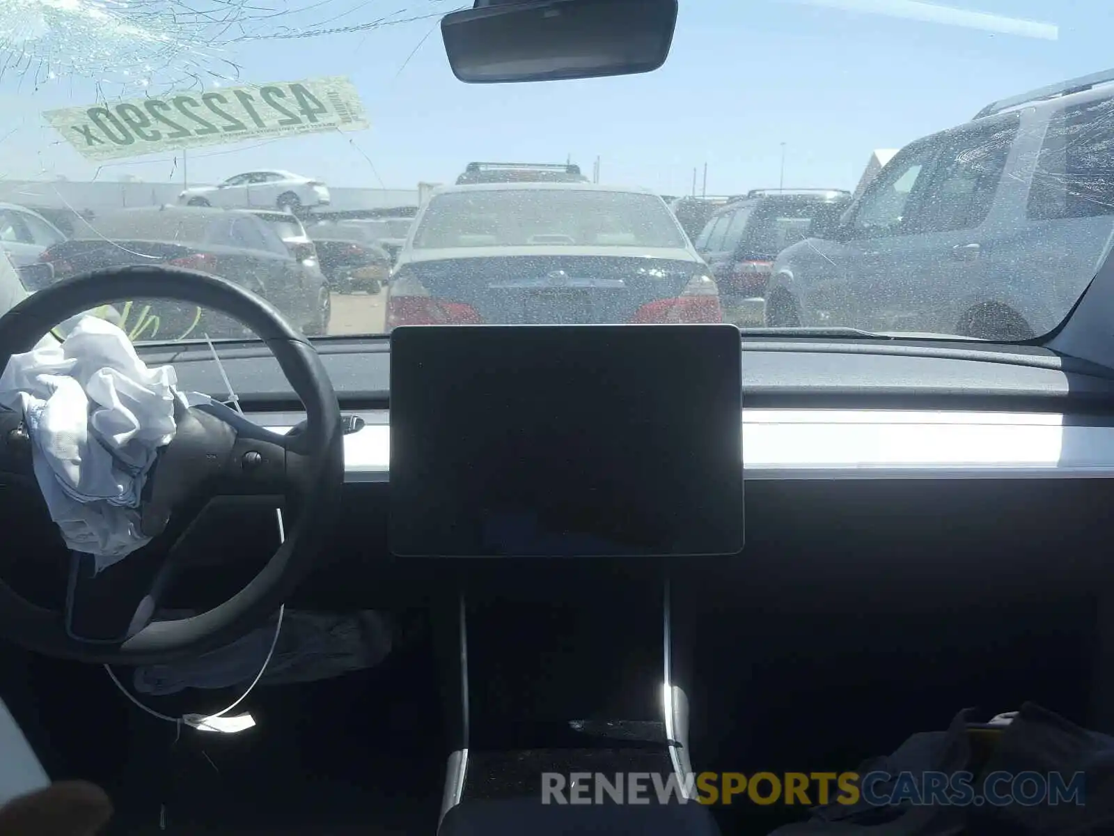 9 Photograph of a damaged car 5YJ3E1EA1KF519570 TESLA MODEL 3 2019