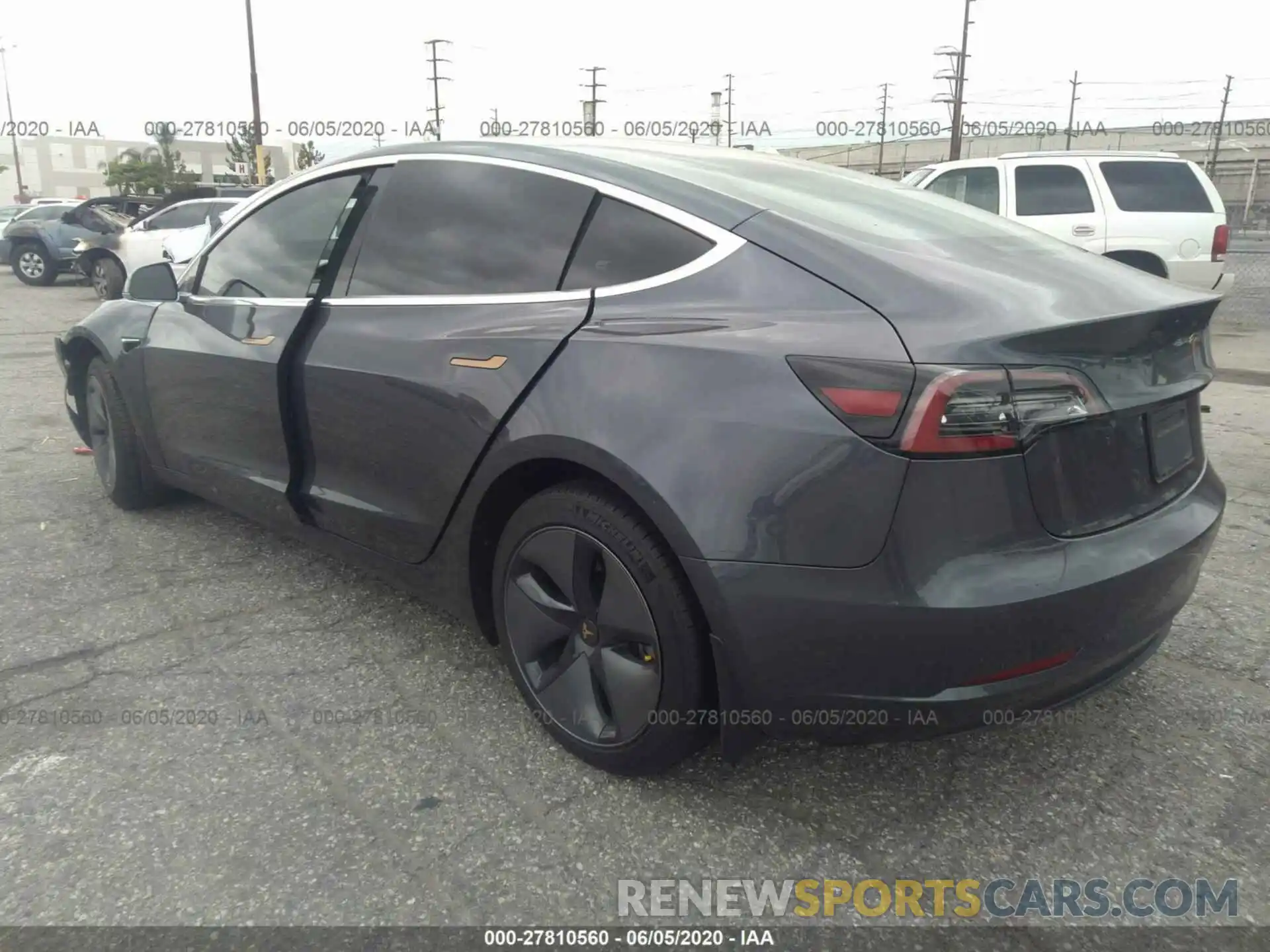 3 Photograph of a damaged car 5YJ3E1EA2KF190183 TESLA MODEL 3 2019