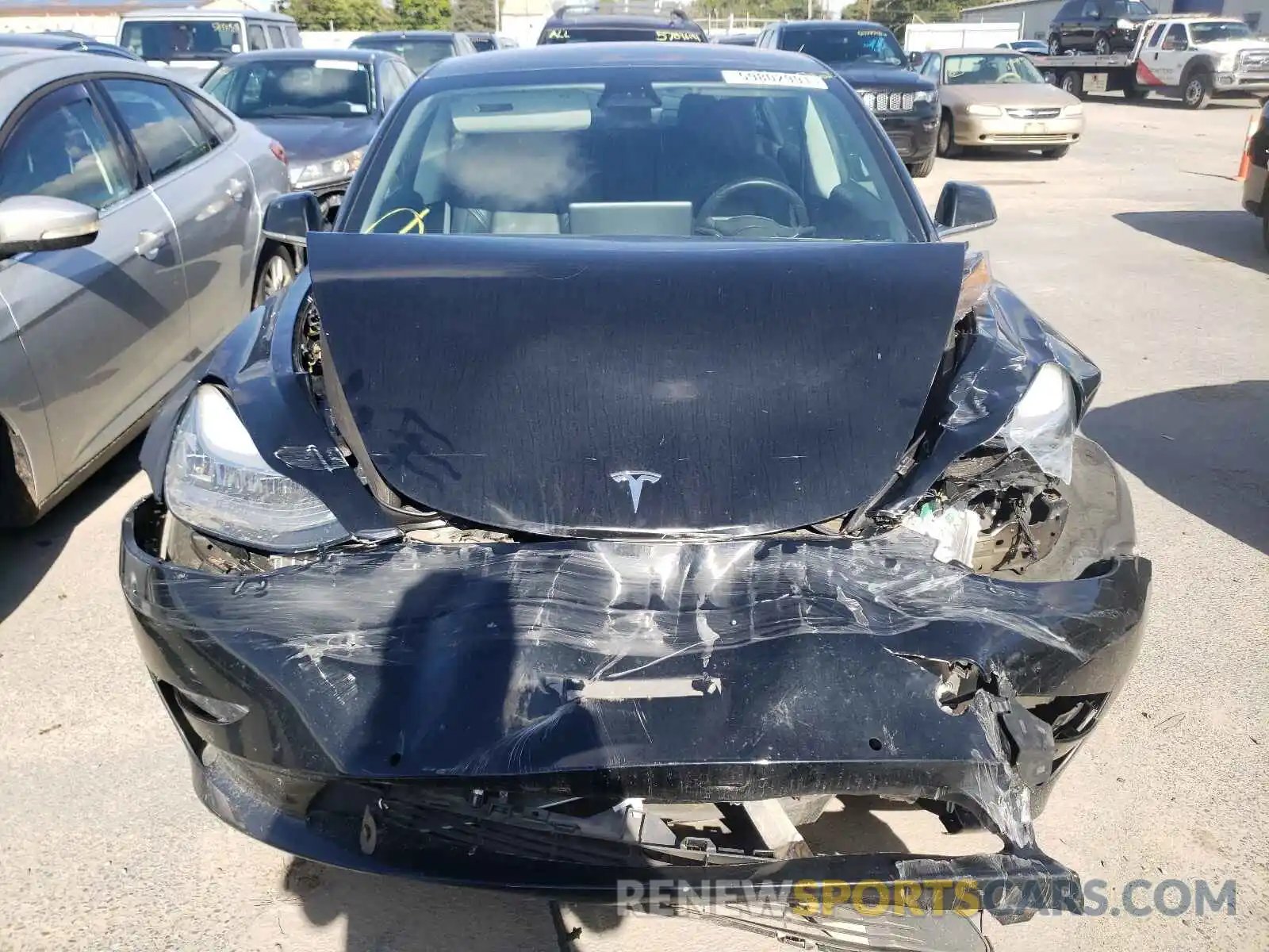 9 Photograph of a damaged car 5YJ3E1EA2KF192922 TESLA MODEL 3 2019