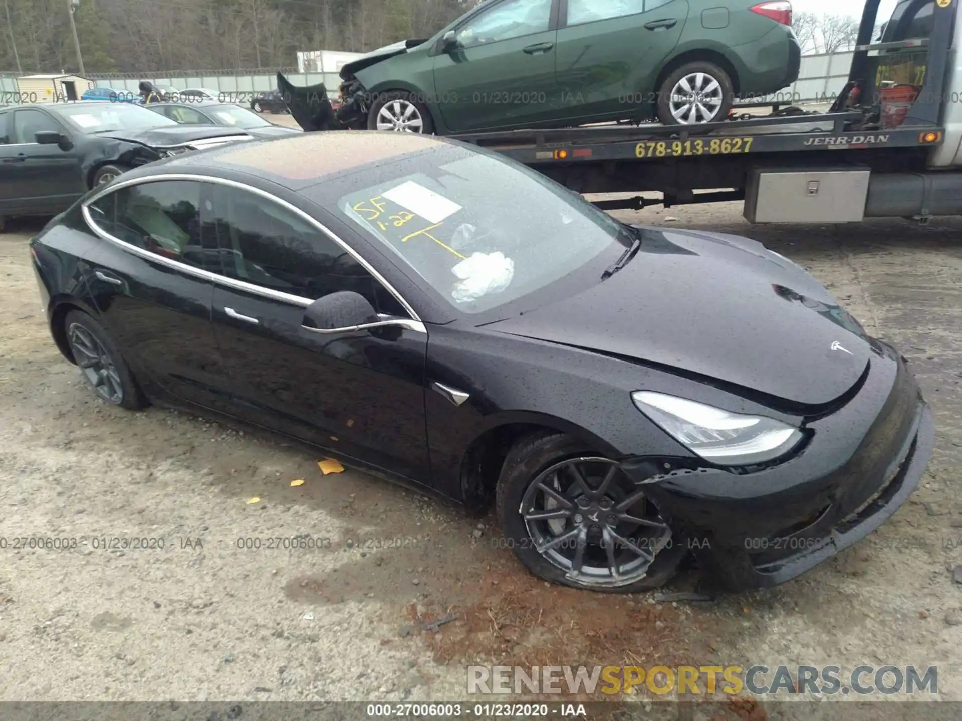 1 Photograph of a damaged car 5YJ3E1EA2KF193083 TESLA MODEL 3 2019