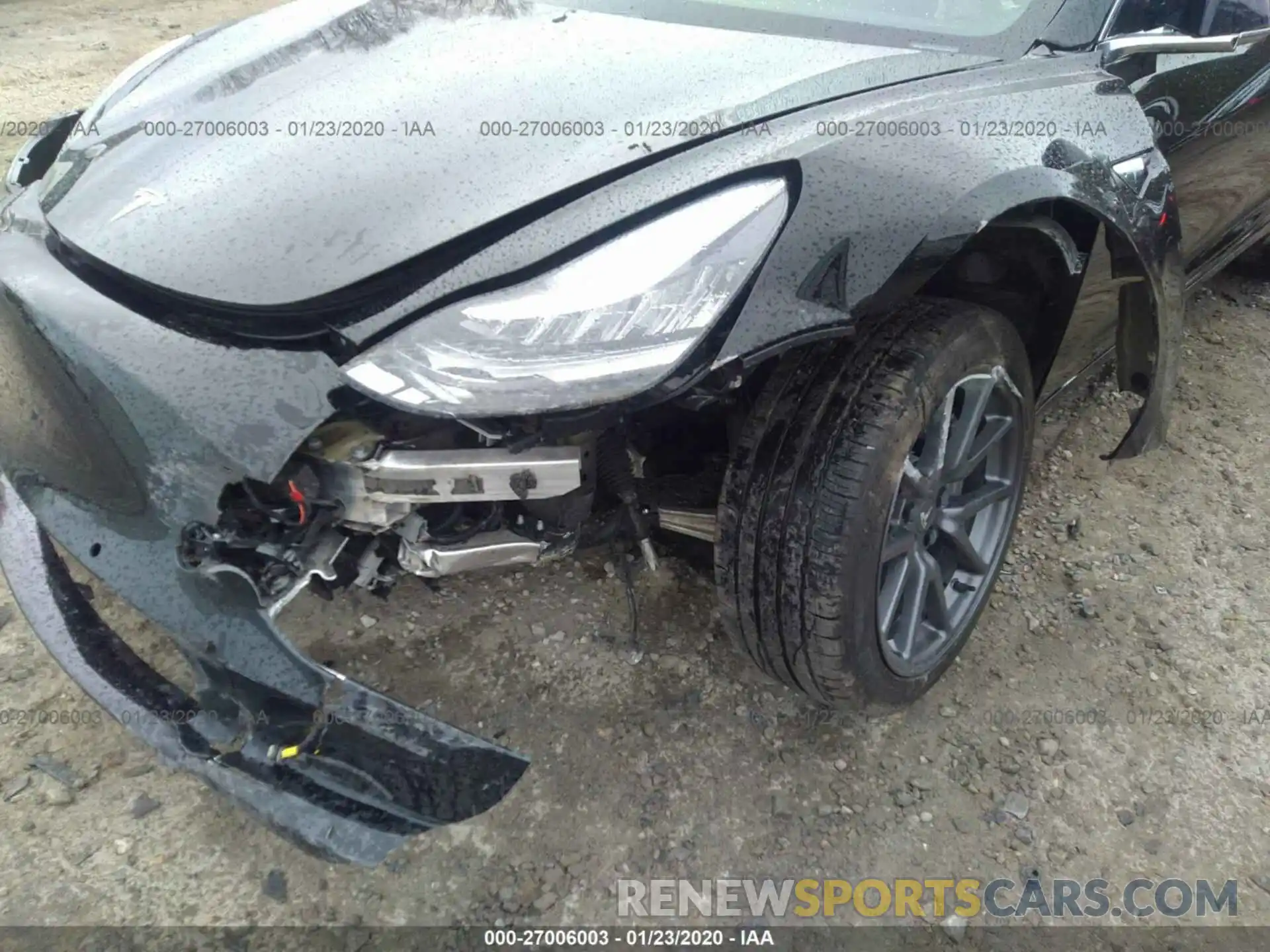 6 Photograph of a damaged car 5YJ3E1EA2KF193083 TESLA MODEL 3 2019