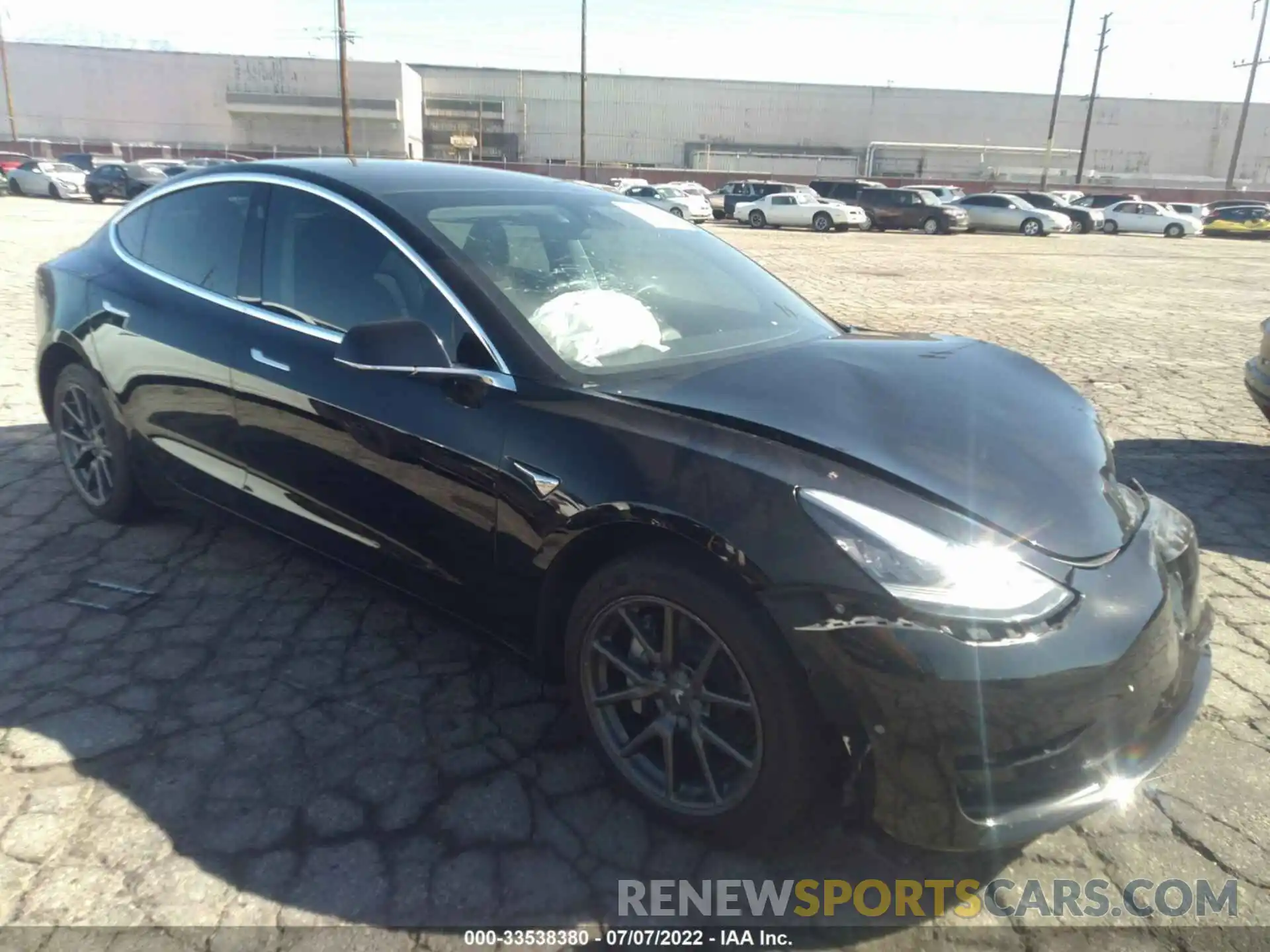 1 Photograph of a damaged car 5YJ3E1EA2KF193360 TESLA MODEL 3 2019