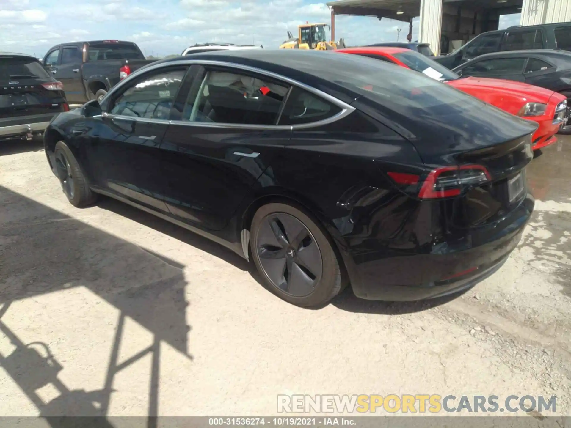 3 Photograph of a damaged car 5YJ3E1EA2KF296648 TESLA MODEL 3 2019