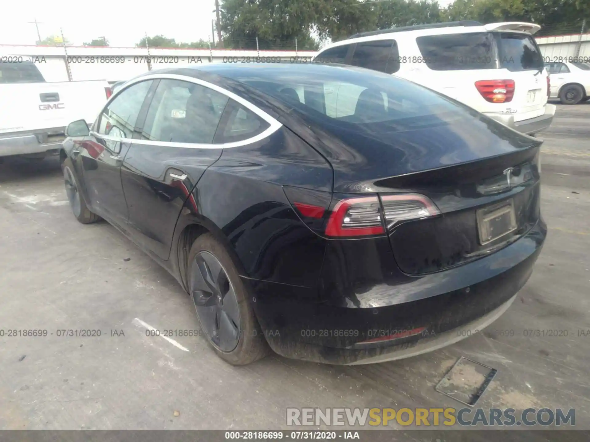 3 Photograph of a damaged car 5YJ3E1EA2KF297458 TESLA MODEL 3 2019