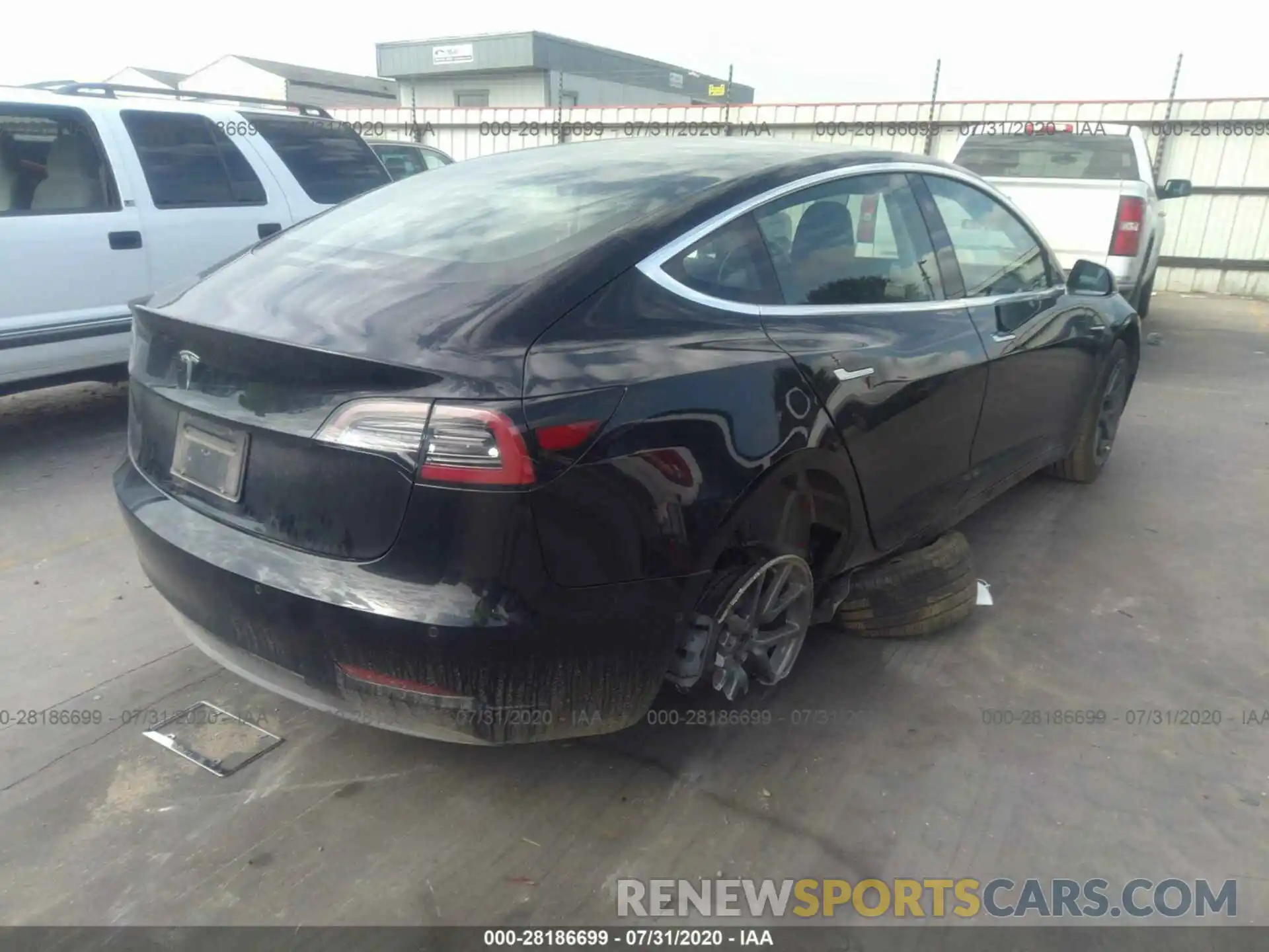 4 Photograph of a damaged car 5YJ3E1EA2KF297458 TESLA MODEL 3 2019