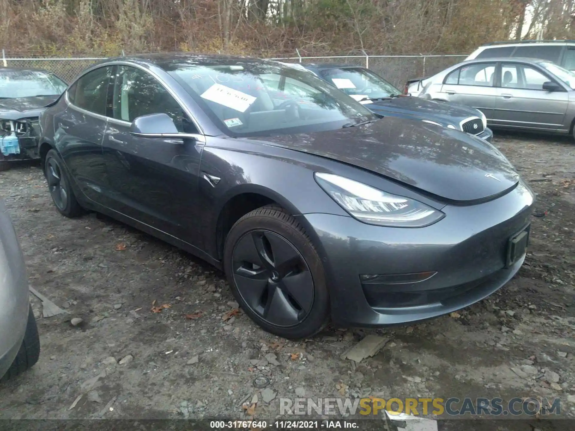 1 Photograph of a damaged car 5YJ3E1EA2KF298657 TESLA MODEL 3 2019