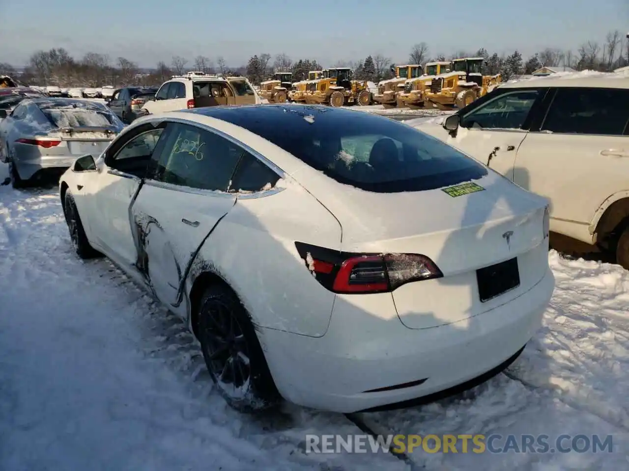 3 Photograph of a damaged car 5YJ3E1EA2KF299856 TESLA MODEL 3 2019