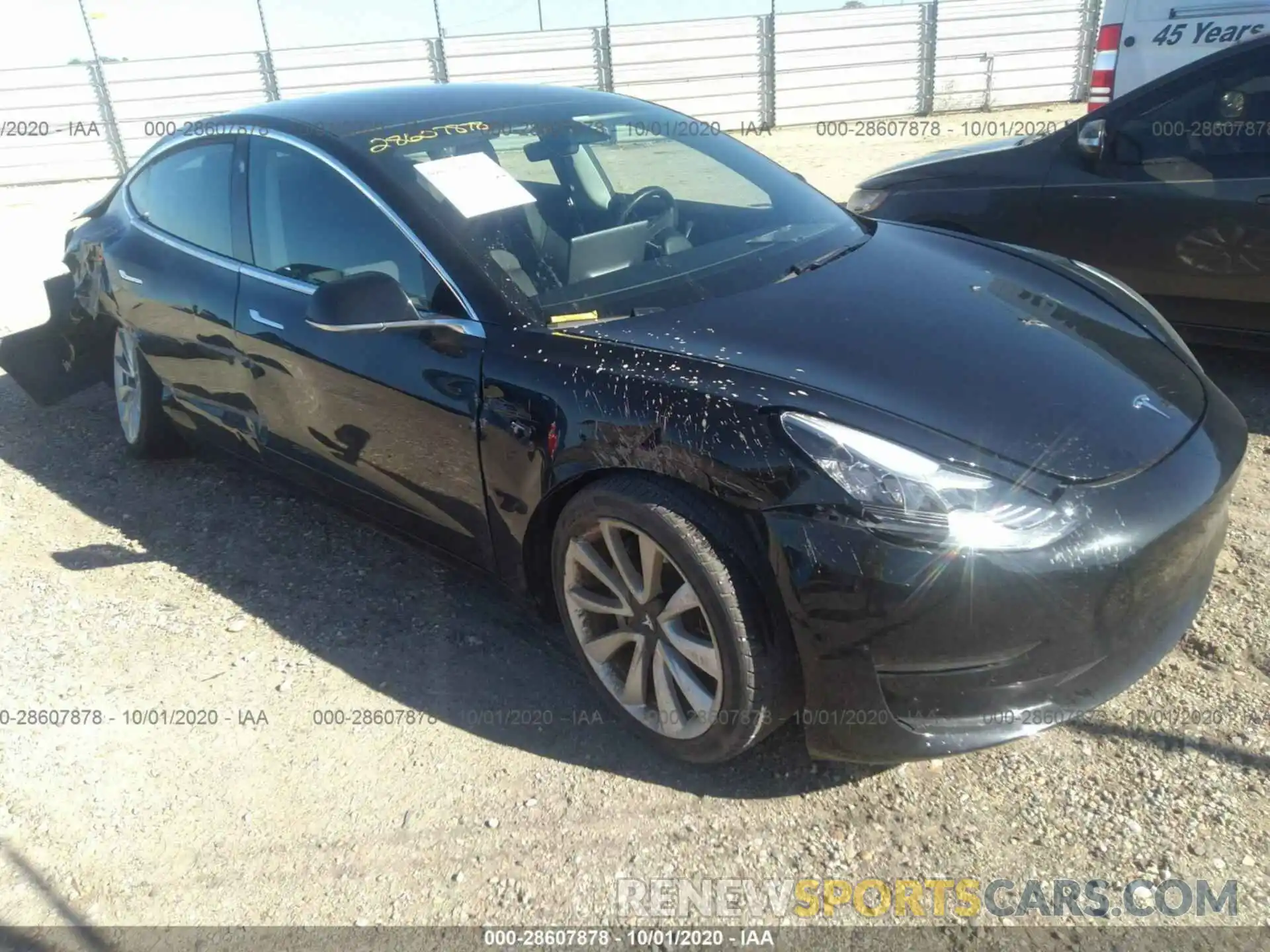 1 Photograph of a damaged car 5YJ3E1EA2KF300309 TESLA MODEL 3 2019