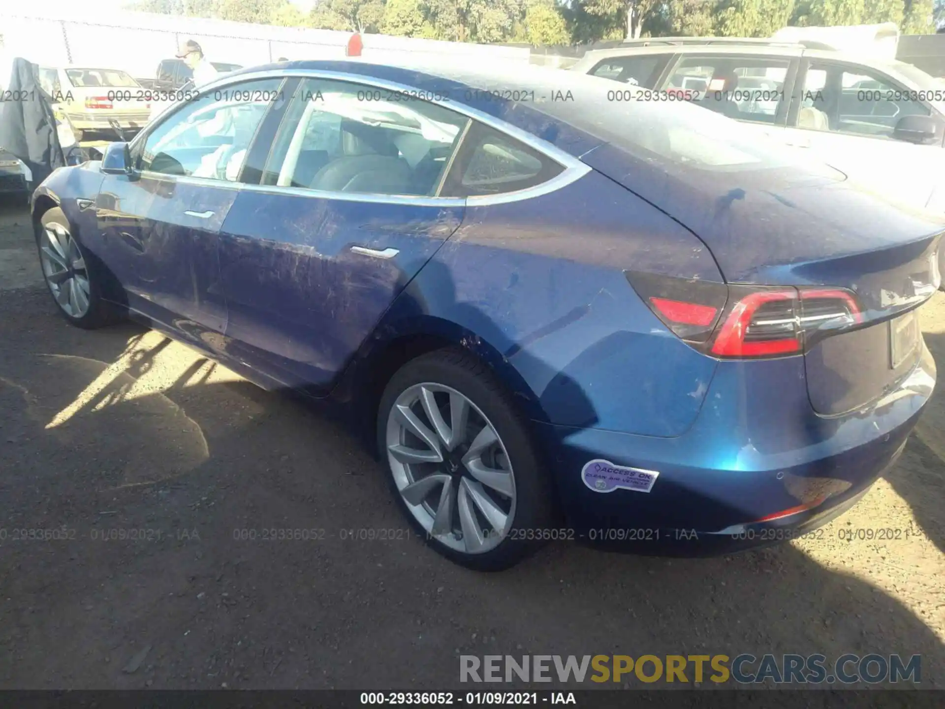 3 Photograph of a damaged car 5YJ3E1EA2KF301220 TESLA MODEL 3 2019