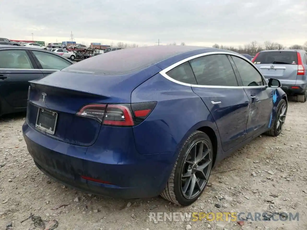 4 Photograph of a damaged car 5YJ3E1EA2KF301248 TESLA MODEL 3 2019