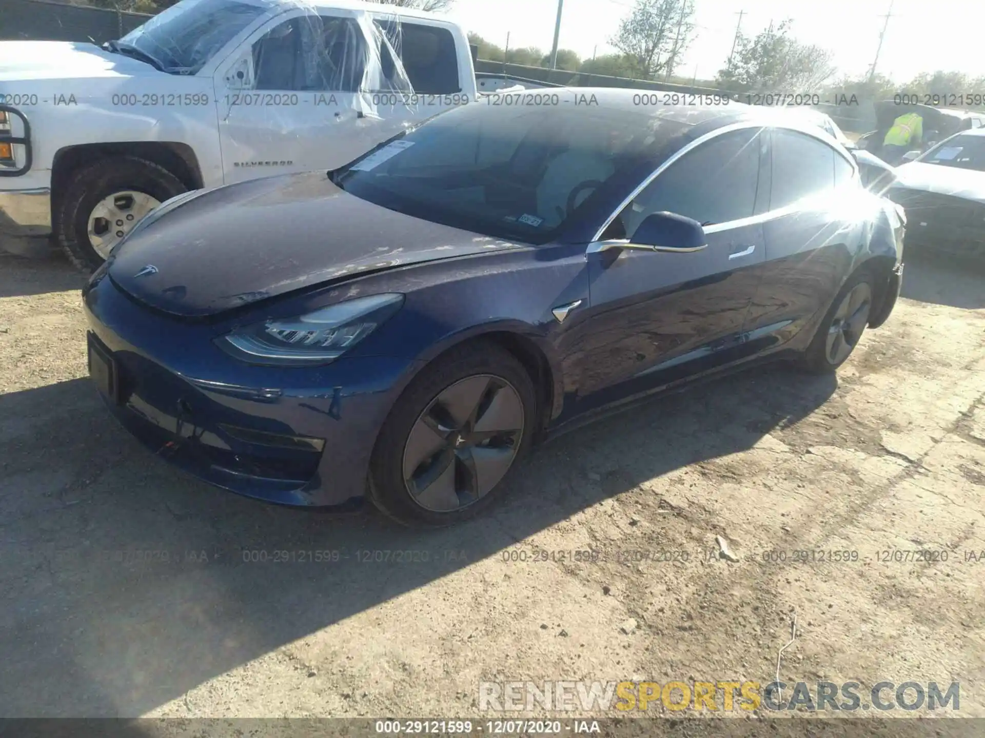 2 Photograph of a damaged car 5YJ3E1EA2KF301931 TESLA MODEL 3 2019