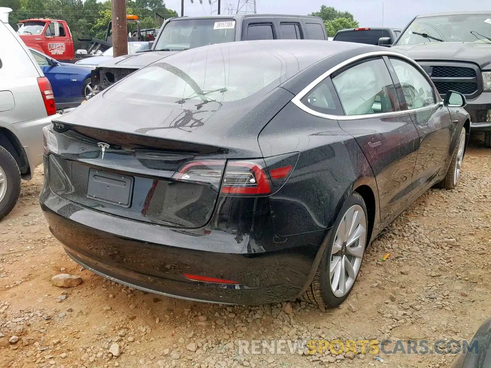 4 Photograph of a damaged car 5YJ3E1EA2KF302447 TESLA MODEL 3 2019