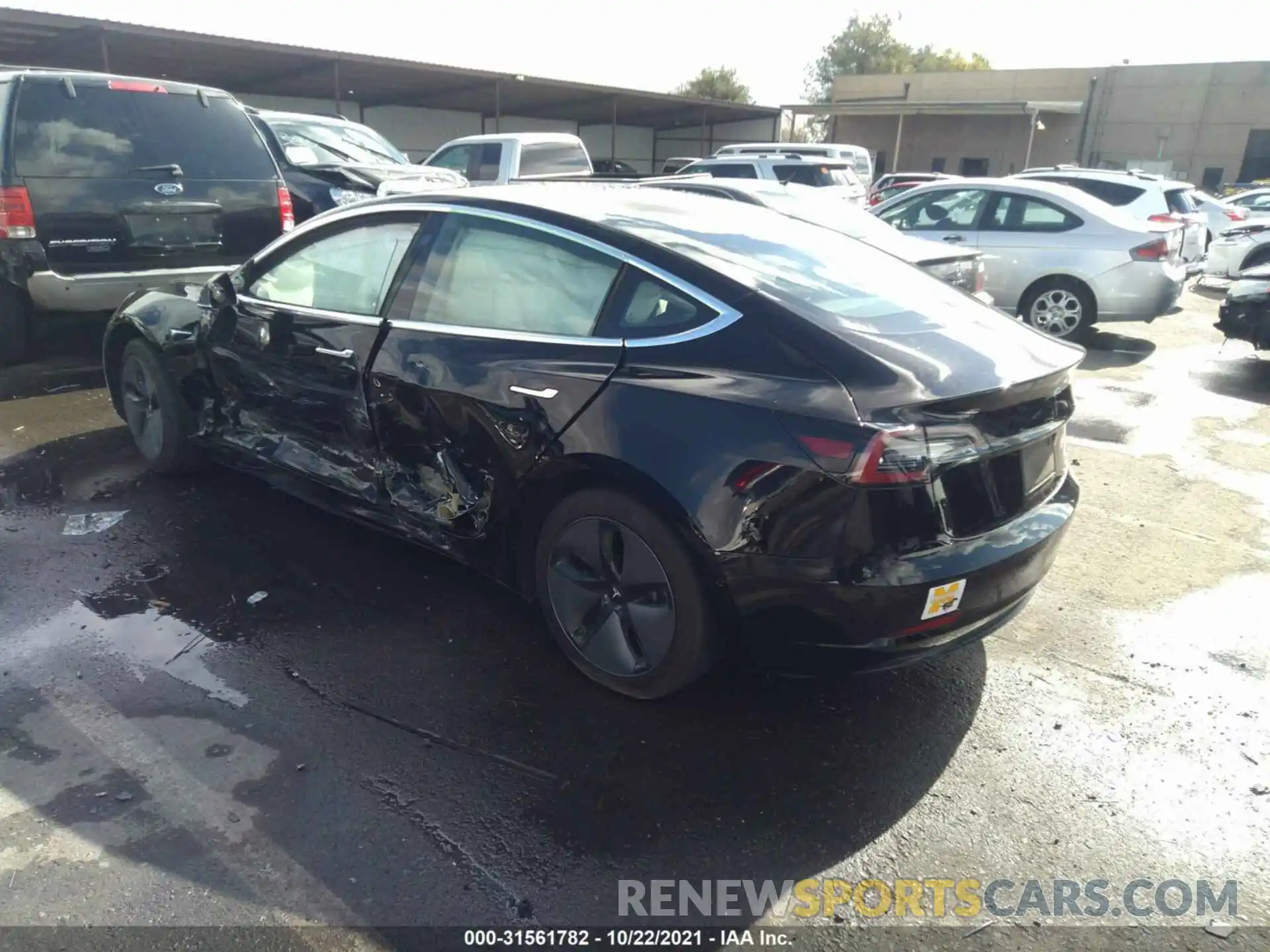 3 Photograph of a damaged car 5YJ3E1EA2KF304716 TESLA MODEL 3 2019