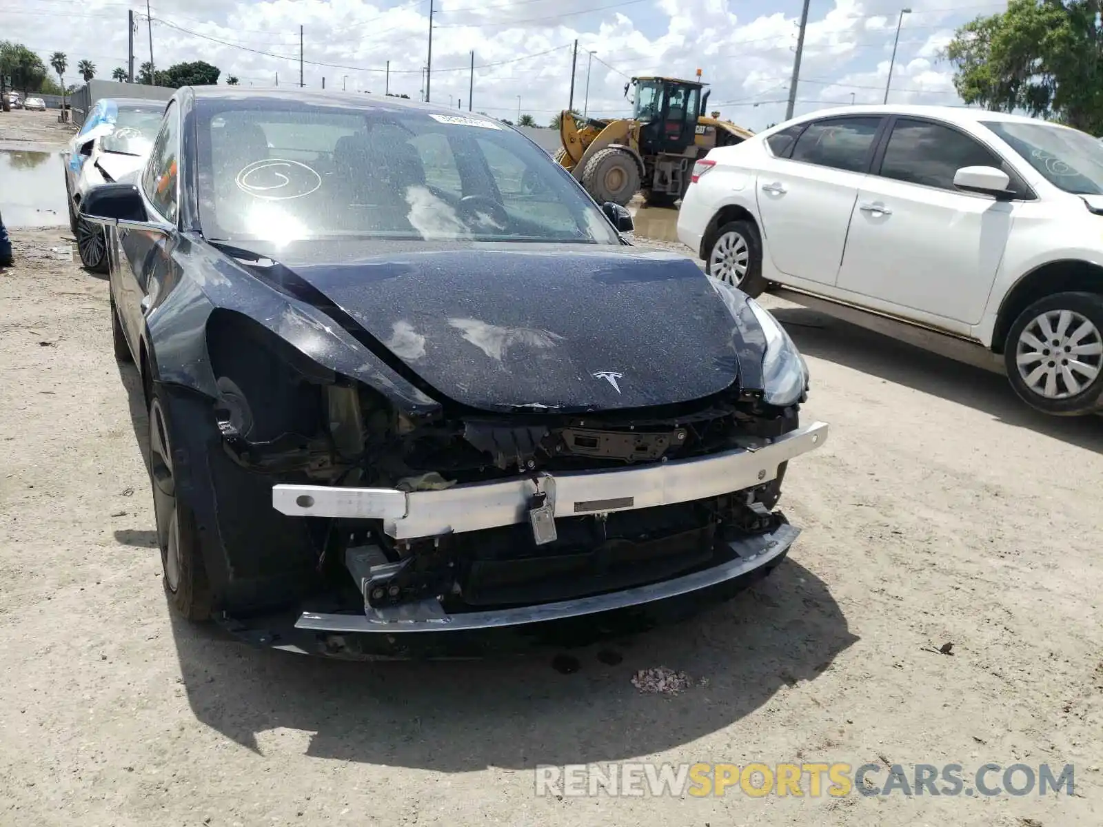 9 Photograph of a damaged car 5YJ3E1EA2KF305056 TESLA MODEL 3 2019