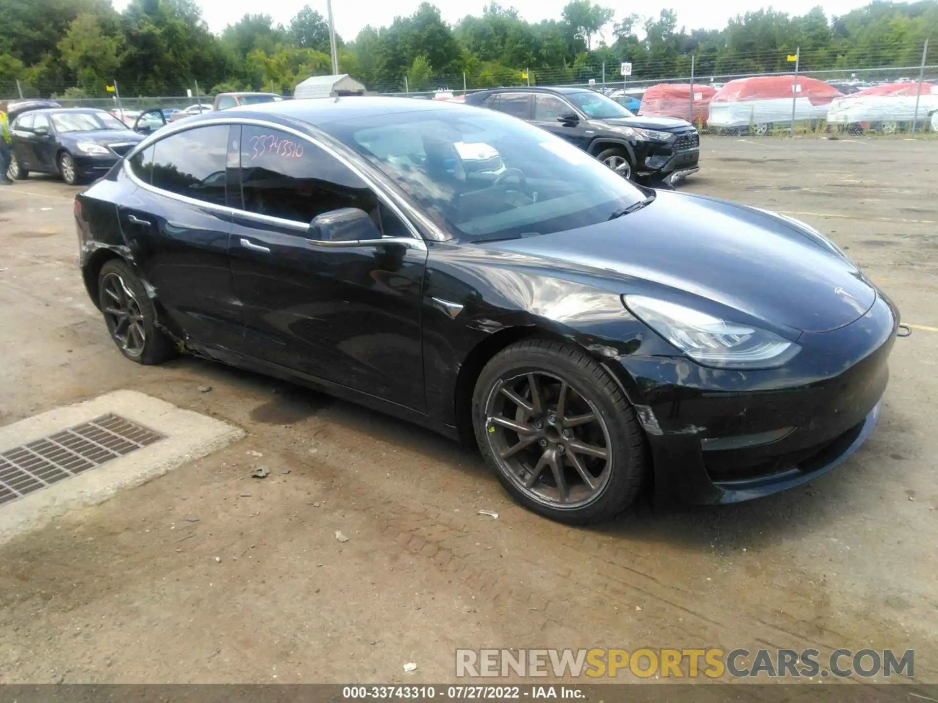 1 Photograph of a damaged car 5YJ3E1EA2KF305168 TESLA MODEL 3 2019