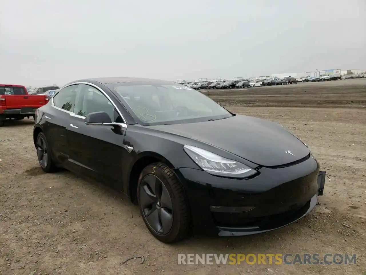 1 Photograph of a damaged car 5YJ3E1EA2KF305509 TESLA MODEL 3 2019