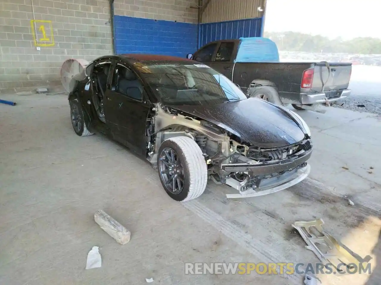 9 Photograph of a damaged car 5YJ3E1EA2KF306241 TESLA MODEL 3 2019