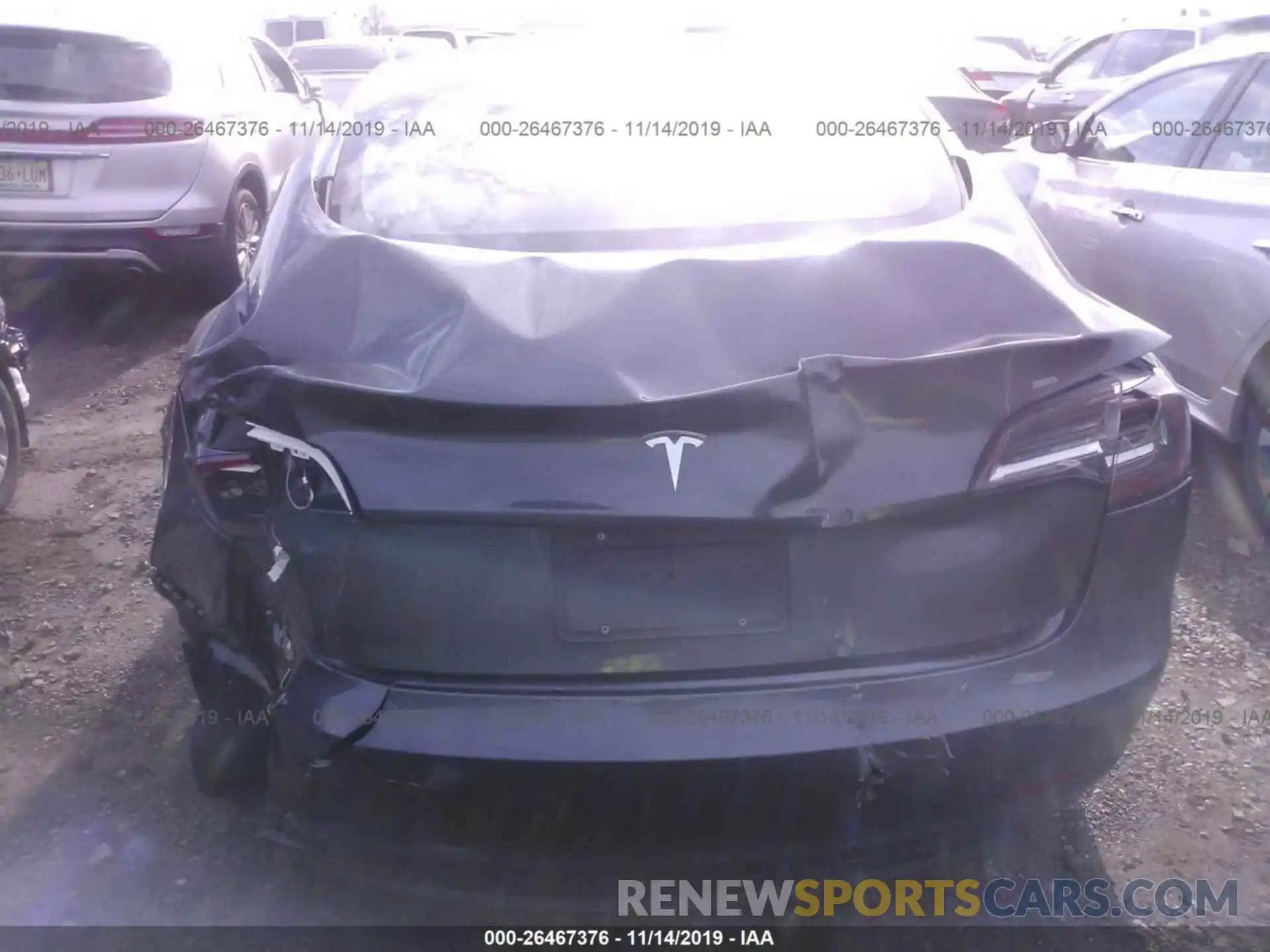 6 Photograph of a damaged car 5YJ3E1EA2KF307373 TESLA MODEL 3 2019