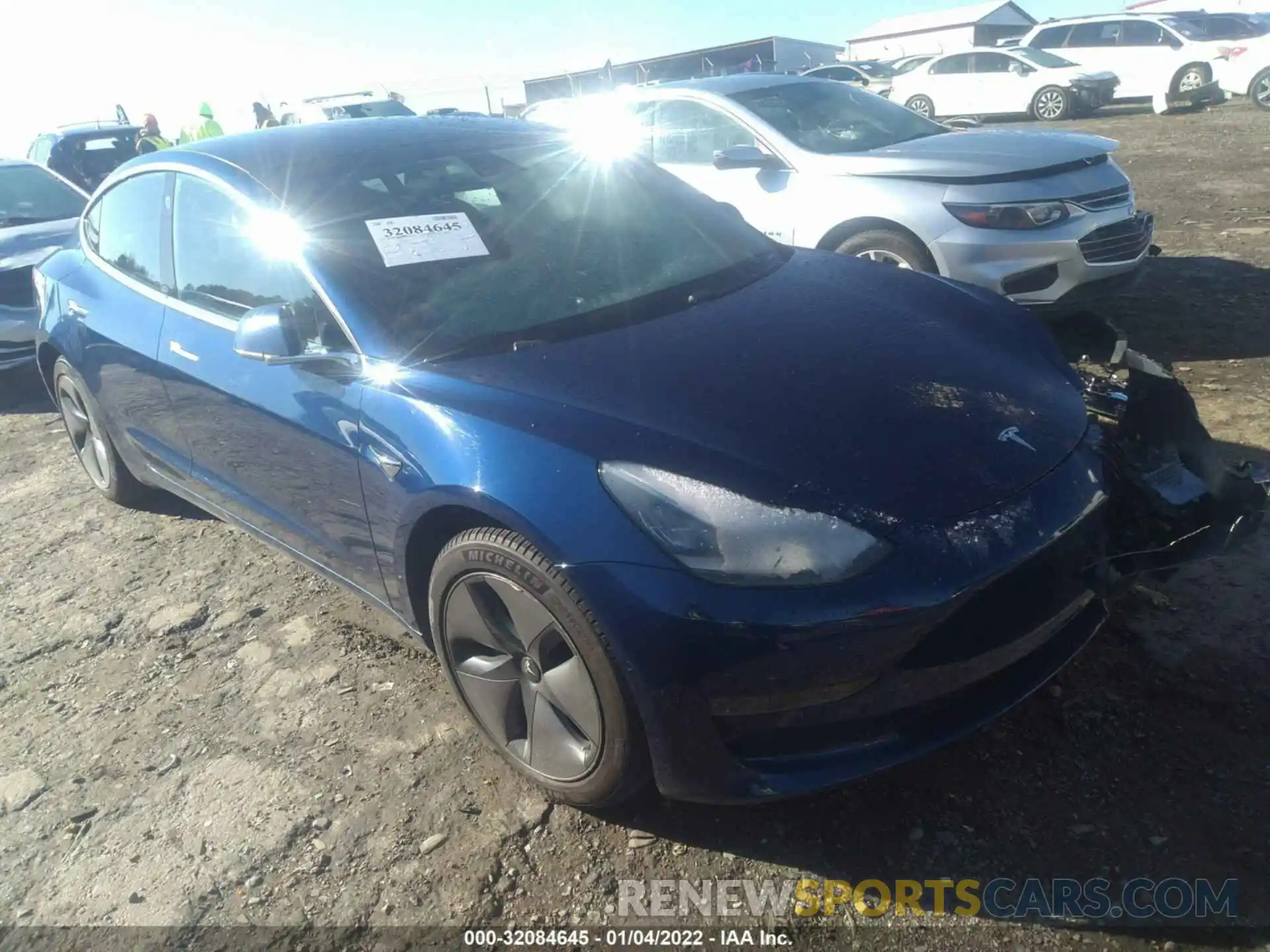 1 Photograph of a damaged car 5YJ3E1EA2KF309334 TESLA MODEL 3 2019