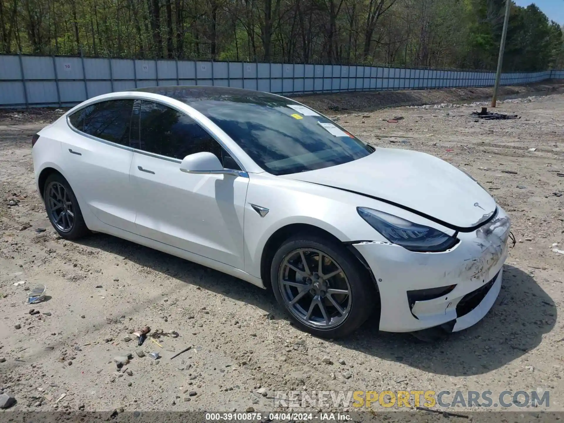 1 Photograph of a damaged car 5YJ3E1EA2KF309799 TESLA MODEL 3 2019