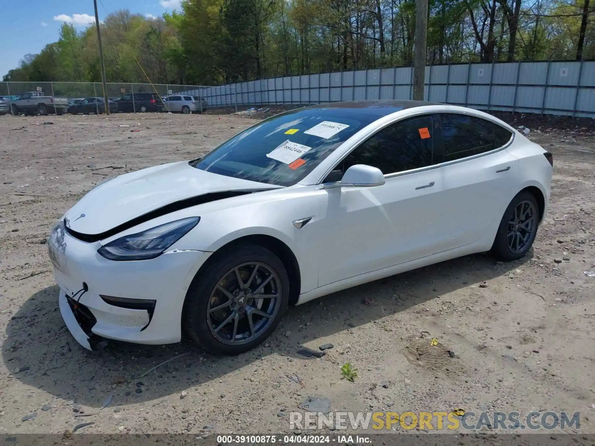 2 Photograph of a damaged car 5YJ3E1EA2KF309799 TESLA MODEL 3 2019