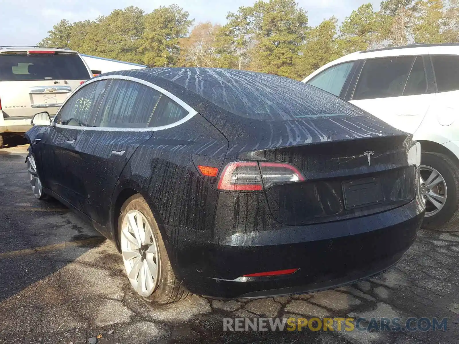 3 Photograph of a damaged car 5YJ3E1EA2KF310628 TESLA MODEL 3 2019