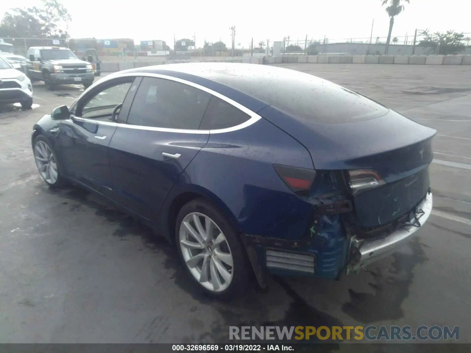 3 Photograph of a damaged car 5YJ3E1EA2KF311567 TESLA MODEL 3 2019