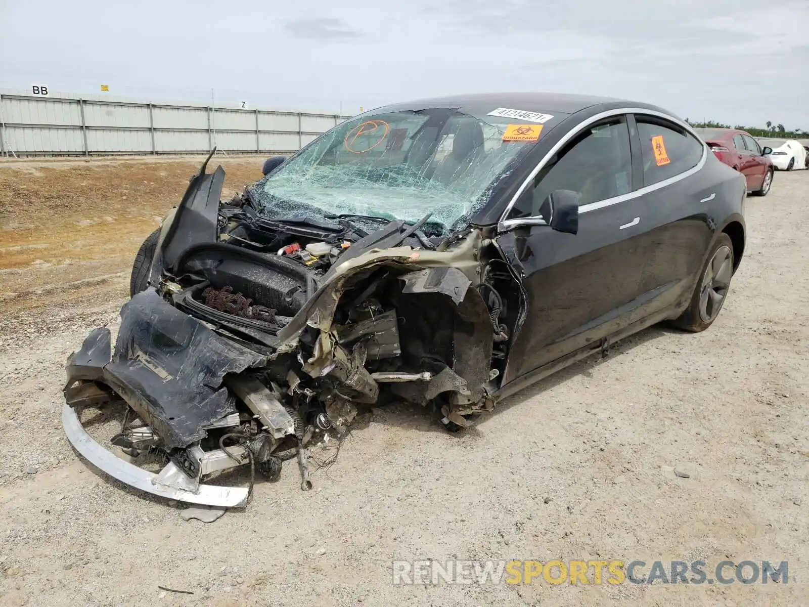 2 Photograph of a damaged car 5YJ3E1EA2KF311973 TESLA MODEL 3 2019