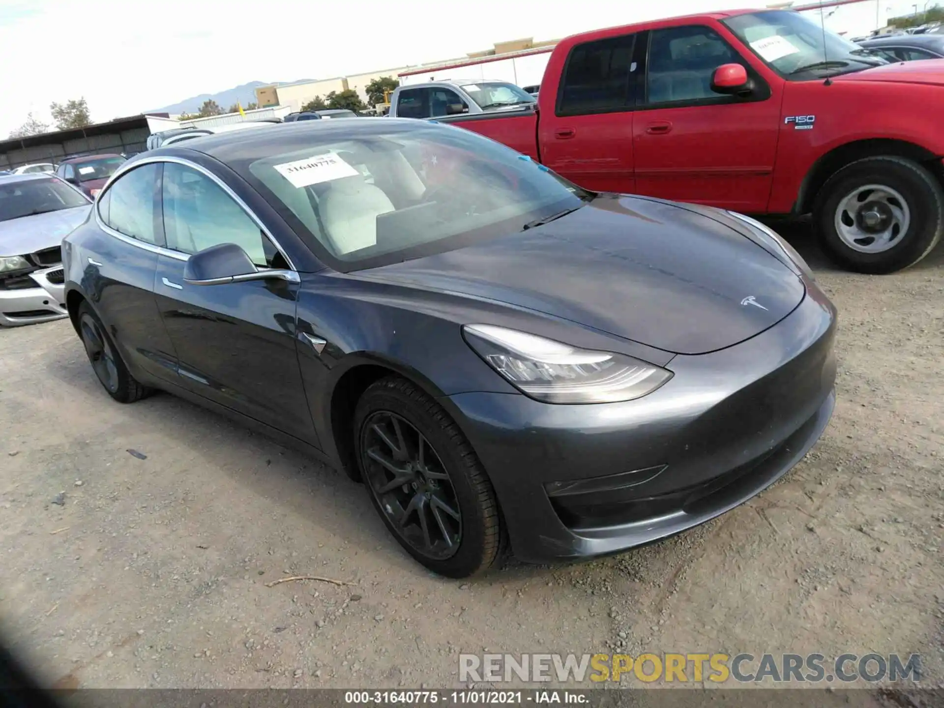 1 Фотография поврежденного автомобиля 5YJ3E1EA2KF312458 TESLA MODEL 3 2019