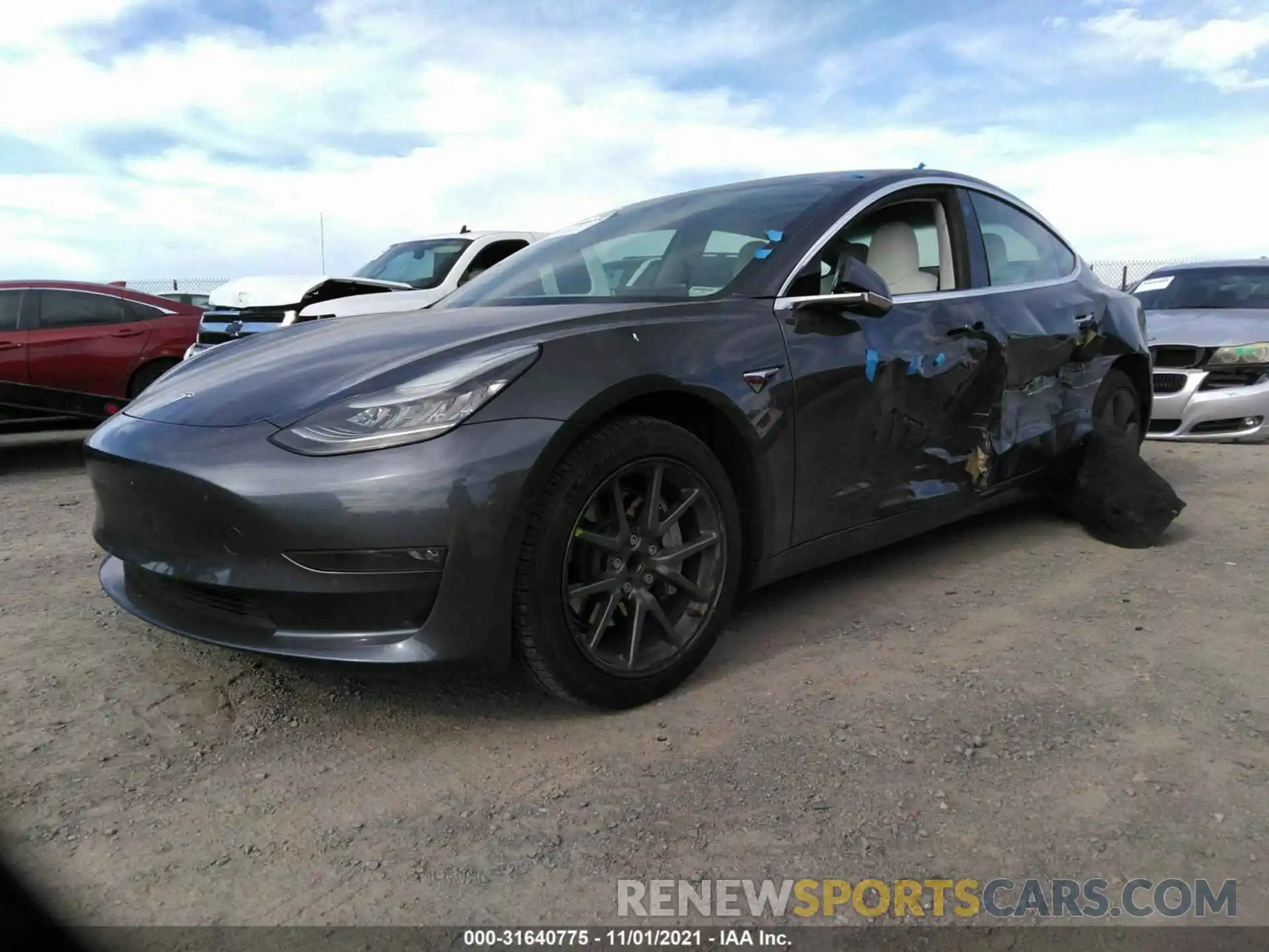 2 Фотография поврежденного автомобиля 5YJ3E1EA2KF312458 TESLA MODEL 3 2019