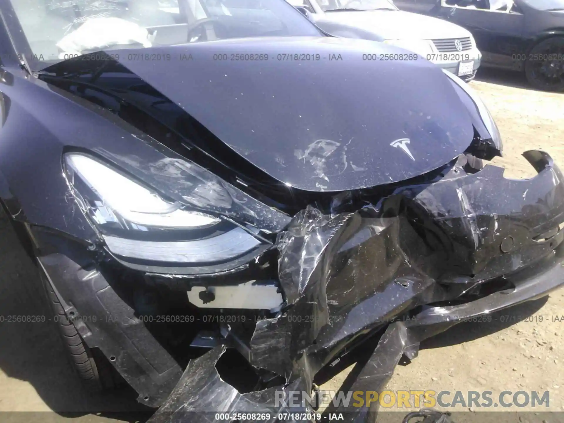 6 Photograph of a damaged car 5YJ3E1EA2KF312587 TESLA MODEL 3 2019