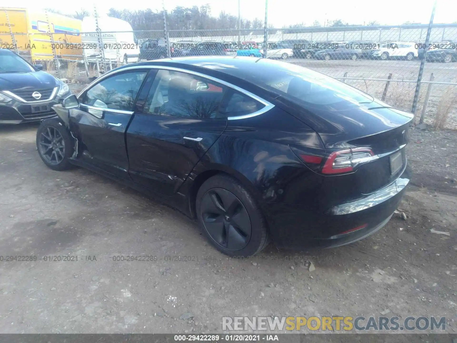 3 Photograph of a damaged car 5YJ3E1EA2KF313240 TESLA MODEL 3 2019