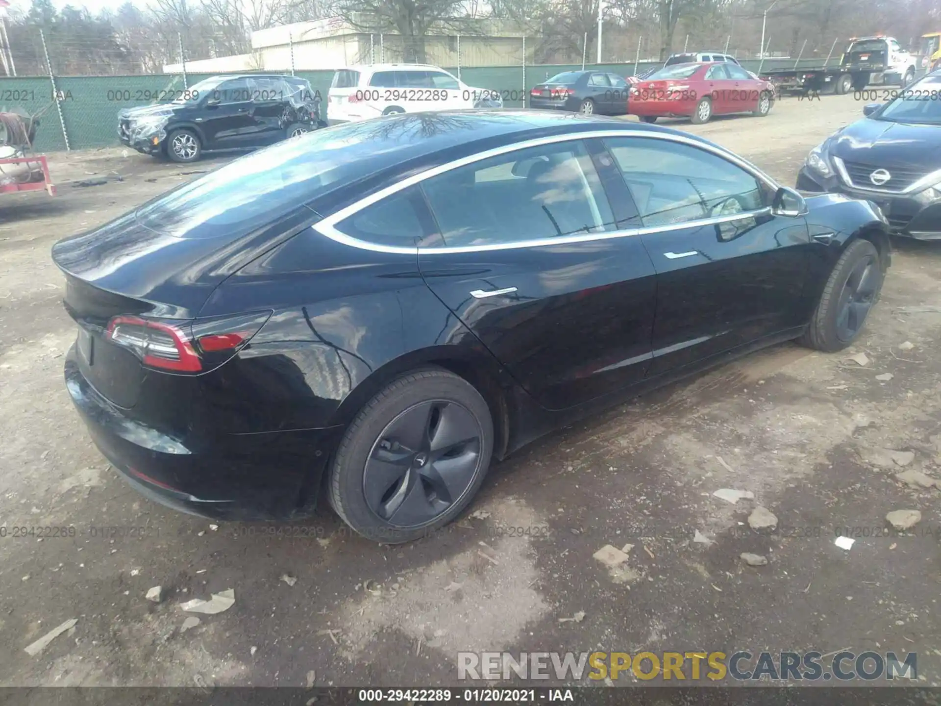 4 Фотография поврежденного автомобиля 5YJ3E1EA2KF313240 TESLA MODEL 3 2019